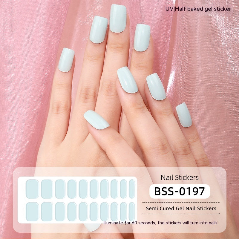 Solid Color Gel Nail Sticker Wraps: Nail Art for Fingertip Perfection