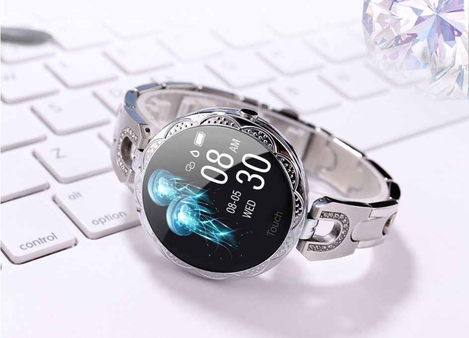 Smartwatch for Women: Fashionable Physiological Cycle-Smart Bracelet with Heart Rate Monitor