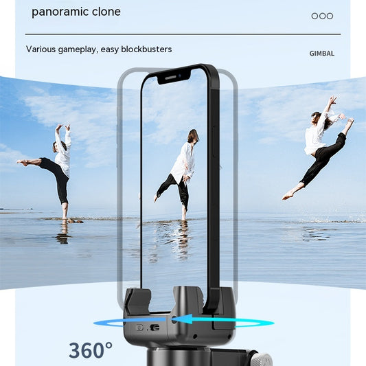 Anti-Shake Retractable Phone Stand for Live Streaming - Smart Camera Gimbal Stabilizer with 360 Rotation