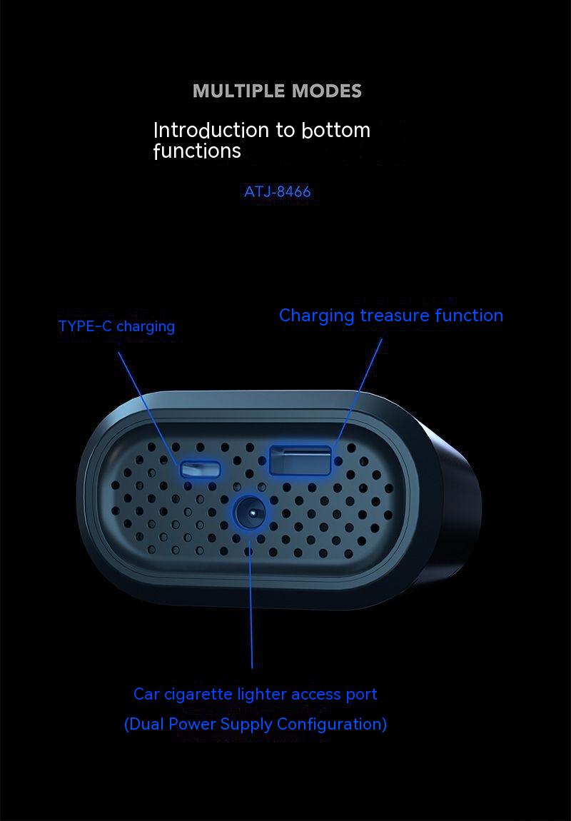 Handheld Wireless Charging Digital Display Car Air Pump - Portable Vehicle Tire Inflator