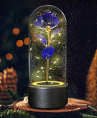 2-in-1 Rose Flowers LED Light and Bluetooth Speaker - A Unique Valentine's Day and Mother's Day Gift