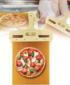 Sliding Pizza Shovel and Non-Stick Smooth Cutting Board