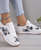 Leopard Lace-up Women's Sports Sneakers