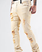 Men's Elastic Heavy-Duty Flare Jeans for Youth