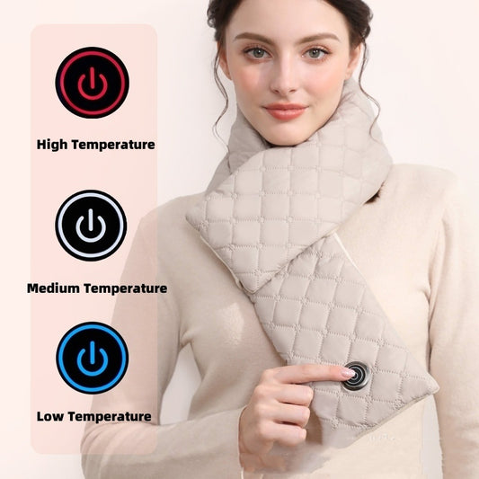 Electric Heating Scarf - 3-Gear USB Heated Thermal Scarf for Men & Women