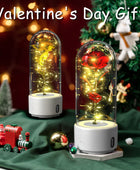 2-in-1 Rose Flowers LED Light and Bluetooth Speaker - A Unique Valentine's Day and Mother's Day Gift