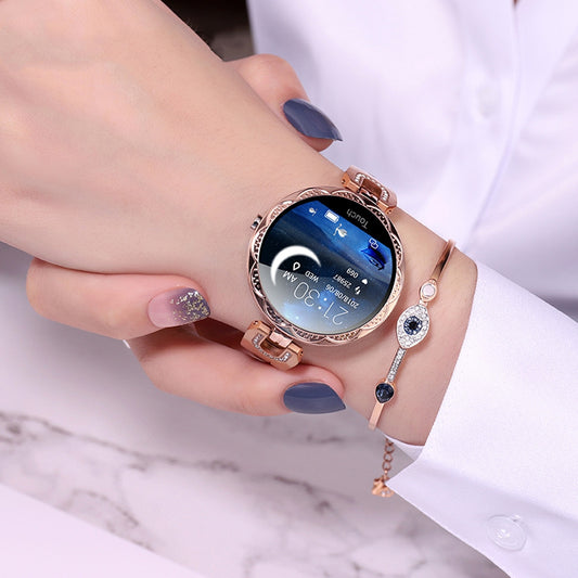 Smartwatch for Women: Fashionable Physiological Cycle-Smart Bracelet with Heart Rate Monitor