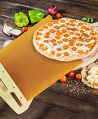 Sliding Pizza Shovel and Non-Stick Smooth Cutting Board