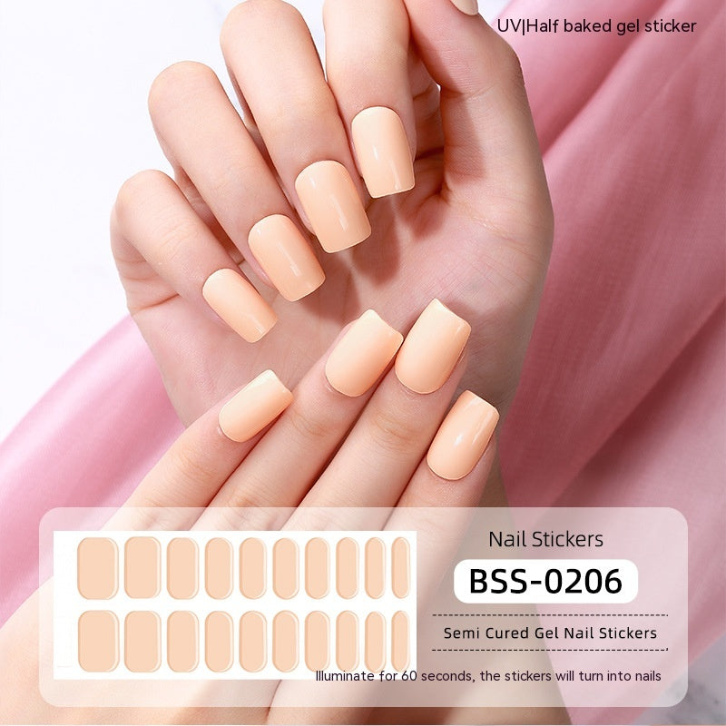 Solid Color Gel Nail Sticker Wraps: Nail Art for Fingertip Perfection