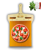 Sliding Pizza Shovel and Non-Stick Smooth Cutting Board