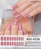 Solid Color Gel Nail Sticker Wraps: Nail Art for Fingertip Perfection