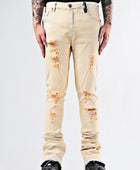 Men's Elastic Heavy-Duty Flare Jeans for Youth