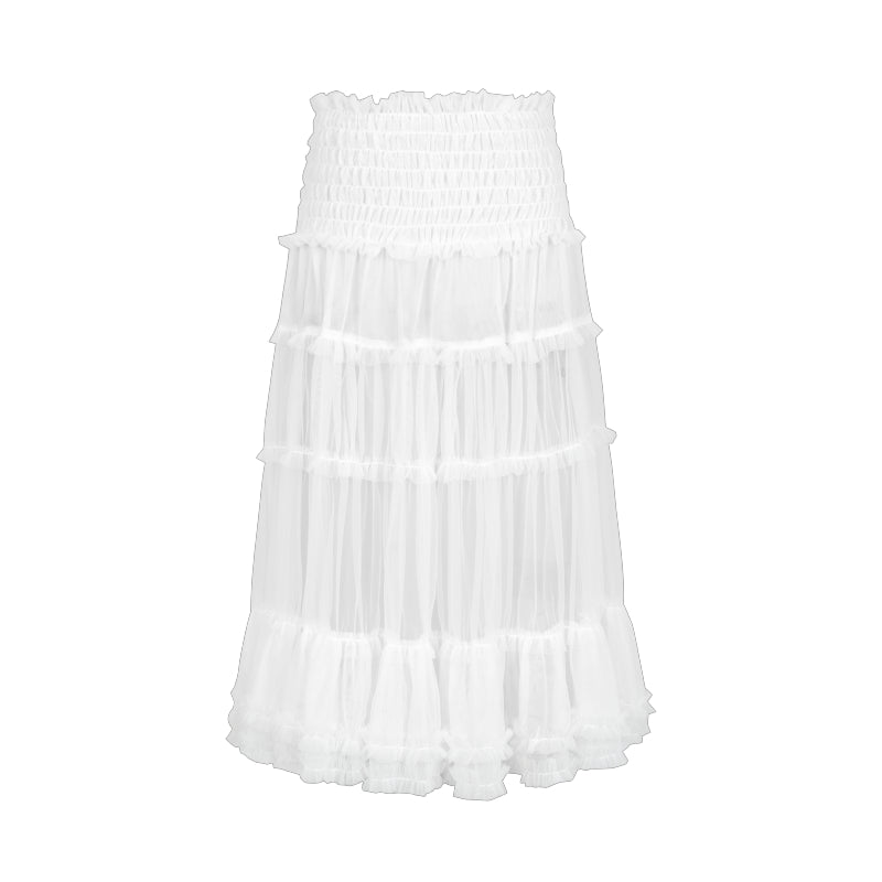 Ballet Style Micro See-Through Mesh Skirt – Elegant & Flowy