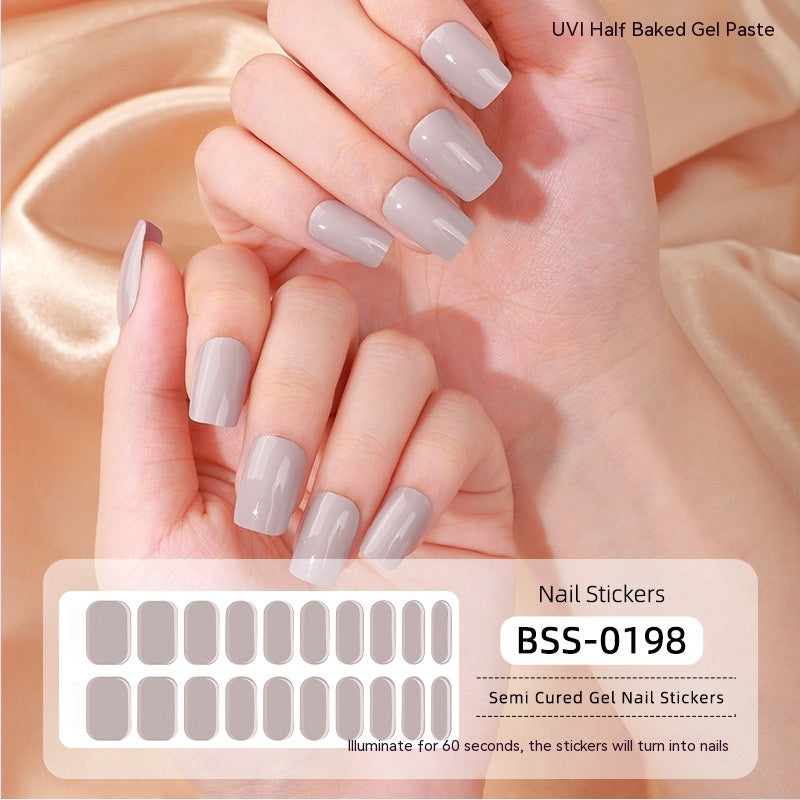 Solid Color Gel Nail Sticker Wraps: Nail Art for Fingertip Perfection