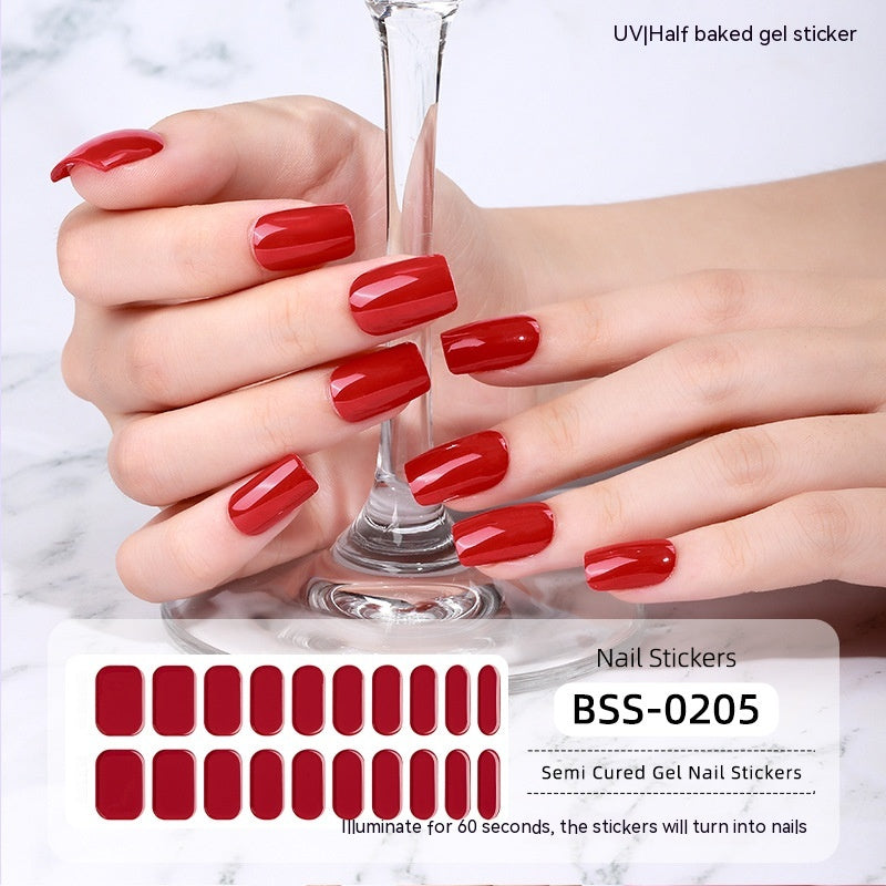 Solid Color Gel Nail Sticker Wraps: Nail Art for Fingertip Perfection