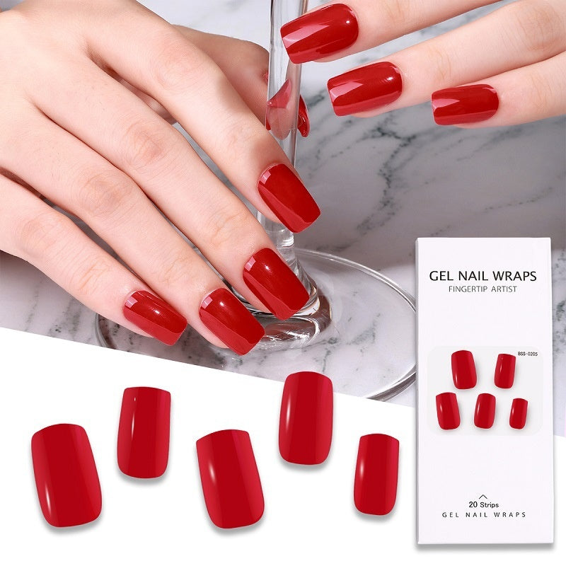 Solid Color Gel Nail Sticker Wraps: Nail Art for Fingertip Perfection