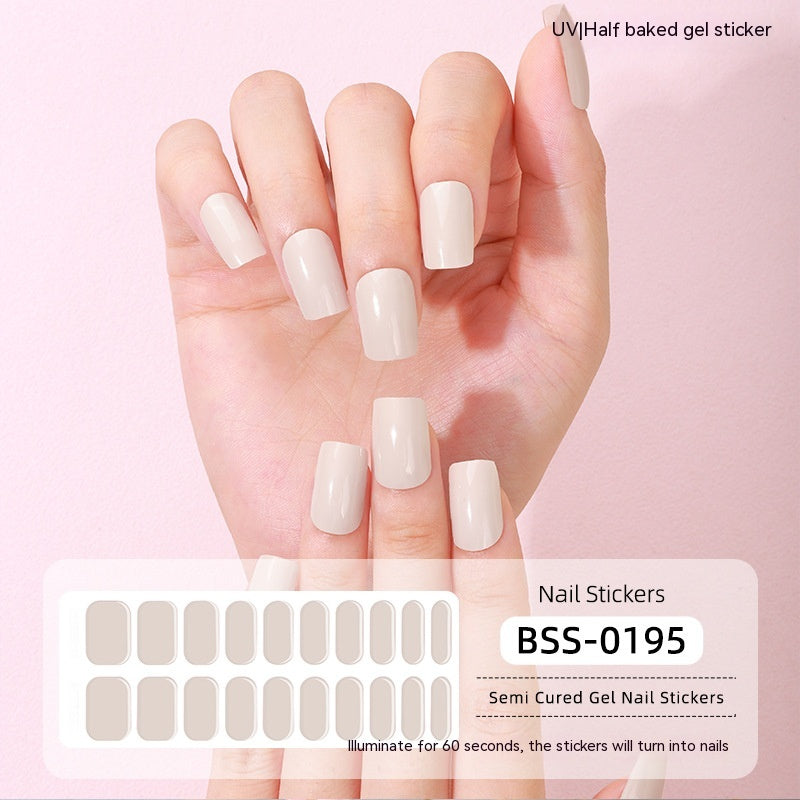 Solid Color Gel Nail Sticker Wraps: Nail Art for Fingertip Perfection