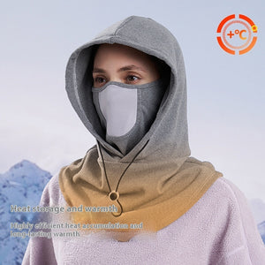 Winter Thermal Fleece Scarf & Ski Face Mask – Windproof Neck Warmer Hood