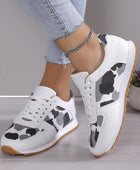 Leopard Lace-up Women's Sports Sneakers