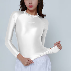 Women’s Skintight Quick-Drying Swimsuit - Long Sleeve Beach Swimwear