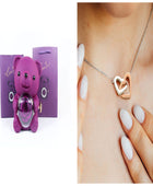 Rotating Rose Jewelry Box with Necklace & Teddy Bear – Romantic Gift for Special Occasions