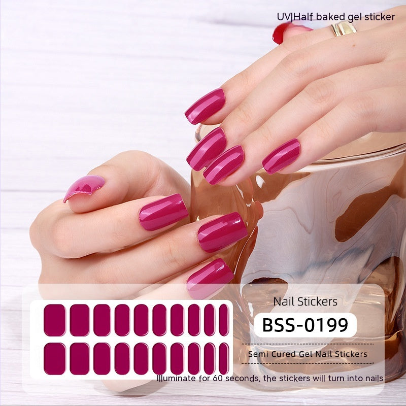 Solid Color Gel Nail Sticker Wraps: Nail Art for Fingertip Perfection