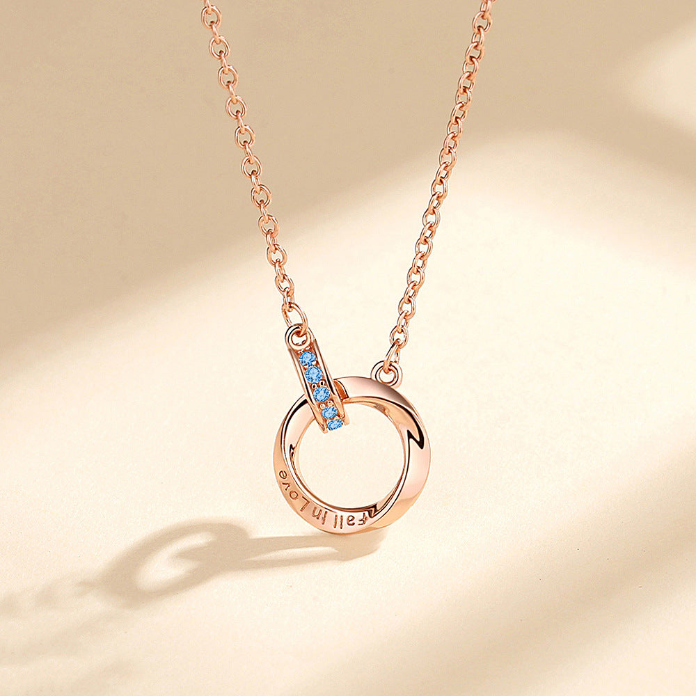 Eternal Affection: Women's 925 Silver Mobius Strip Endless Love Necklace - A Timeless Symbol of Lasting Devotion