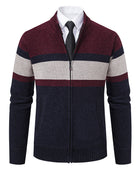 Men's Casual Stand Collar Sweater Coat