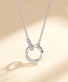 Eternal Affection: Women's 925 Silver Mobius Strip Endless Love Necklace - A Timeless Symbol of Lasting Devotion