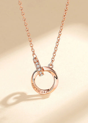 Women’s 925 Silver Mobius Strip Necklace -Timeless Symbol of Love