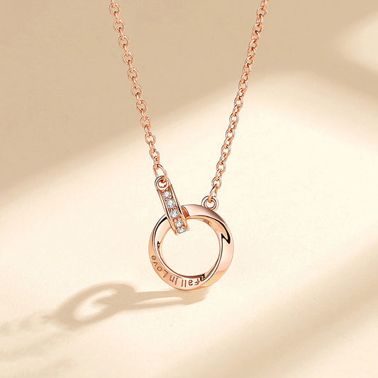 Eternal Affection: Women's 925 Silver Mobius Strip Endless Love Necklace - A Timeless Symbol of Lasting Devotion