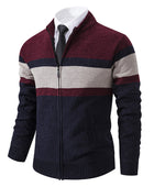 Men's Casual Stand Collar Sweater Coat