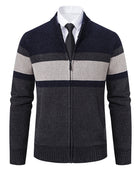 Men's Casual Stand Collar Sweater Coat