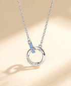 Eternal Affection: Women's 925 Silver Mobius Strip Endless Love Necklace - A Timeless Symbol of Lasting Devotion