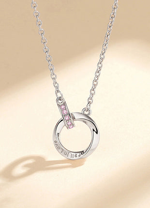 Women’s 925 Silver Mobius Strip Necklace -Timeless Symbol of Love