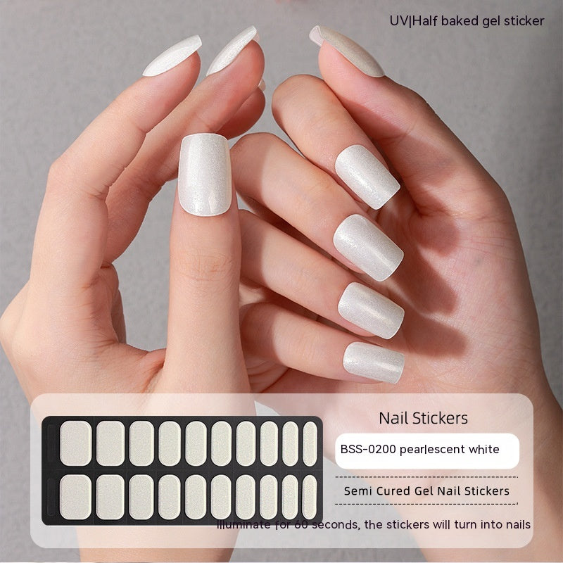 Solid Color Gel Nail Sticker Wraps: Nail Art for Fingertip Perfection