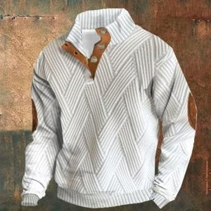 Men's 3D Digital Series Printed Long Sleeve Casual Sweater