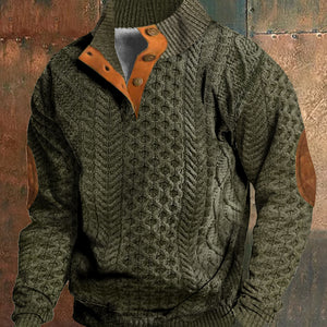 Men's 3D Digital Series Printed Long Sleeve Casual Sweater