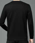 High Quality Men's Round Neck Long Sleeve Top: Fashionable Luxury T-shirt