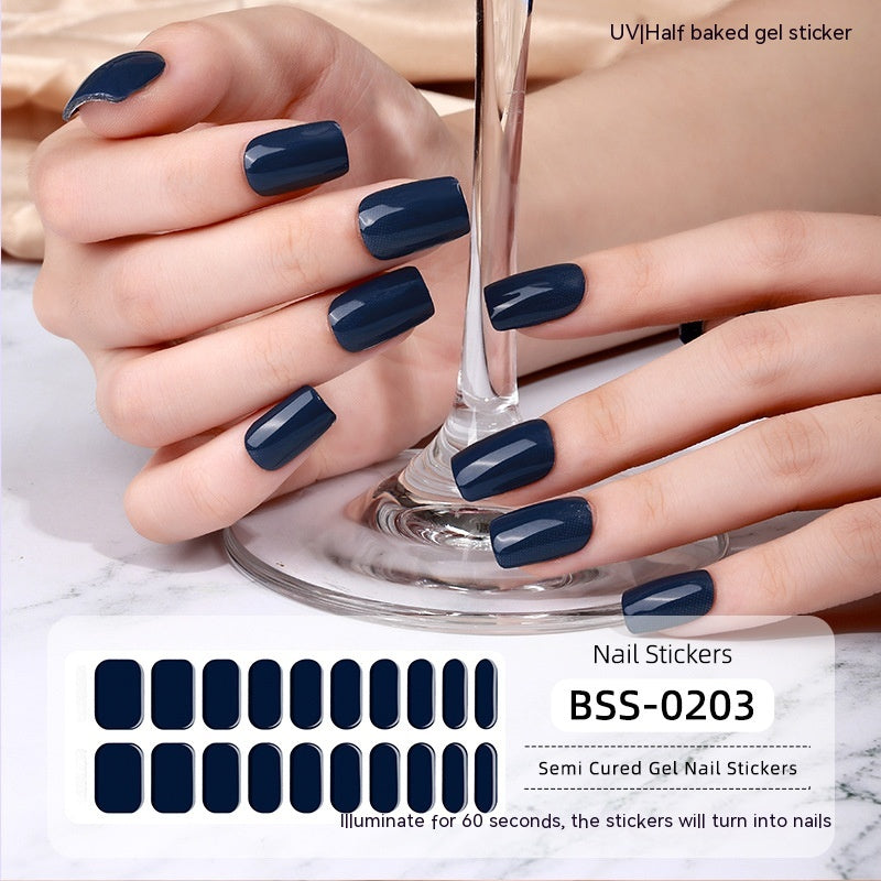 Solid Color Gel Nail Sticker Wraps: Nail Art for Fingertip Perfection