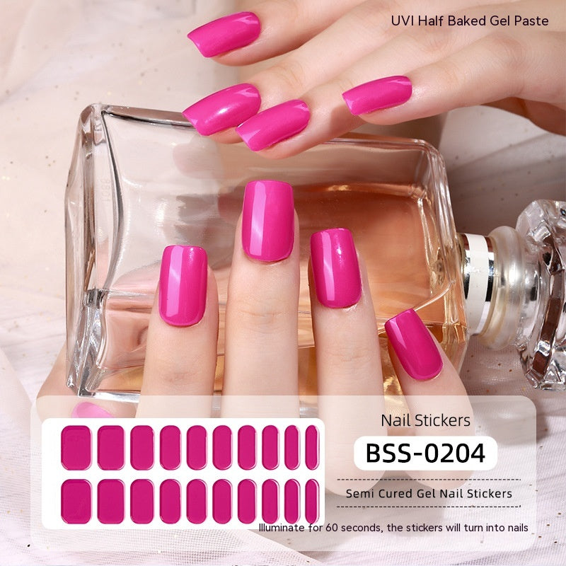 Solid Color Gel Nail Sticker Wraps: Nail Art for Fingertip Perfection