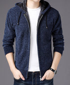 Men's Winter Zipper Knit Cardigan Coat Jacket