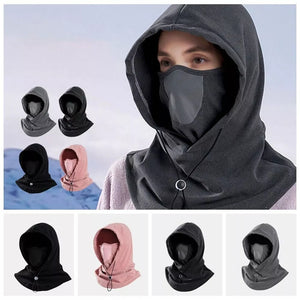 Winter Thermal Fleece Scarf & Ski Face Mask – Windproof Neck Warmer Hood