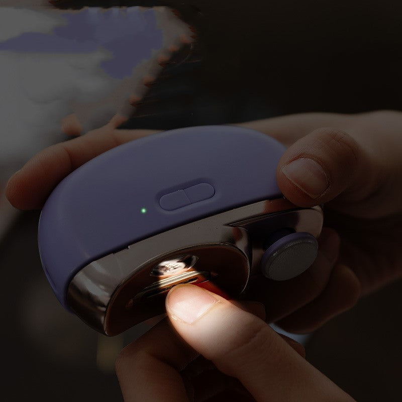 Electric Nail Sharpener with Automatic Operation and Built-in Light