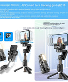 Anti-Shake Retractable Phone Stand for Live Streaming - Smart Camera Stabilizer Handheld Selfie Stick