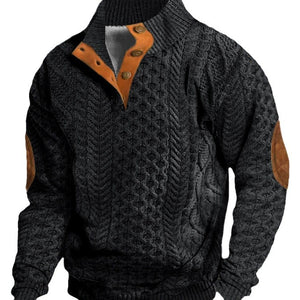 Men's 3D Digital Series Printed Long Sleeve Casual Sweater