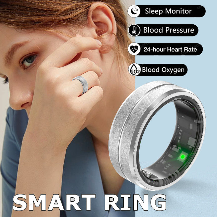 Smart Ring for Men & Women - Advanced Heart Rate & Blood Oxygen Monitor, Multi-Sport Modes, Waterproof Fitness Tracker