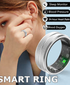 Smart Ring for Men & Women - Advanced Heart Rate & Blood Oxygen Monitor, Multi-Sport Modes, Waterproof Fitness Tracker