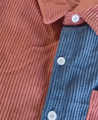 Men's Fashion Color Contrast Lapel Shirt - Stylish Casual Wear for Modern Gentlemen