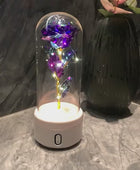 2-in-1 Rose Flowers LED Light and Bluetooth Speaker - A Unique Valentine's Day and Mother's Day Gift